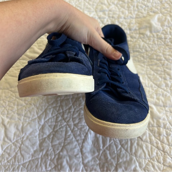 Nike Women’s Blazer Low SD Suede Blue Void Sail Sneakers AV9373-407 - Picture 7 of 9